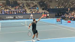 Roger Federer Serve Slow Motion  フェデラーのサーブ、スローモーション [upl. by Publia]