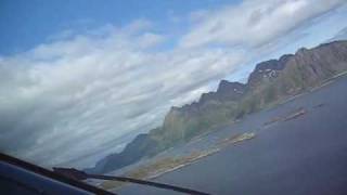 Wideroe Dash 8 cockpit view take off Svolvær Norway [upl. by Ainegue]