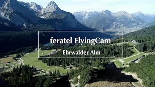 Webcam Ehrwalder Alm – Überflug in der Tiroler Zugspitz Region [upl. by Anilos]