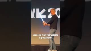 DISNEY’S FIRST RETRACTABLE LIGHTSABER 😦 shorts starwars disney [upl. by Ymar]