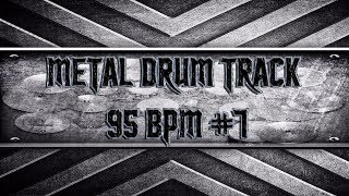 Stoner Metal Drum Track 95 BPM HQHD [upl. by Uyerta]