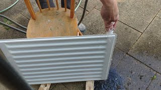 How to CleanFlush Central Heating Radiator with Running Water [upl. by Mairb]