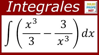 INTEGRALES DIRECTAS  Ejercicio 12 [upl. by Marinna678]