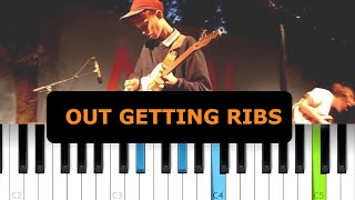 King Krule  Out Getting Ribs Piano Tutorial [upl. by Nnyledam]