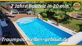 Slideshow zum Poolbauprojekt  Traumpoolselbergebautde [upl. by Stodder147]