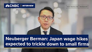 Neuberger Berman expect wage hikes in Japan to trickle down and extend to smaller firms [upl. by Ycnuahc56]