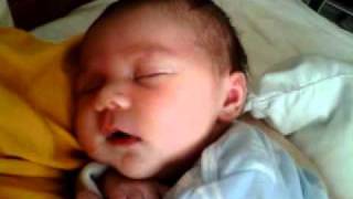 Newborn Baby Laughing in Sleep [upl. by Norbel]