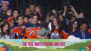 Kepler Academy Families Canadian Anthem Oil Kings Game [upl. by Eboj]