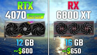 RTX 4070 SUPER vs RX 6800 XT  Test in 7 Games [upl. by Notlef]