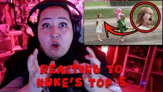 Nukes Top 5 10 SCARY Videos OR Are You A BIG BABY nukestop5 scary reaction [upl. by Zelig791]