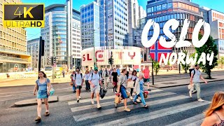 Oslo Norway Walking Tour 4K Ultra HD 60fps [upl. by Eenitsed295]