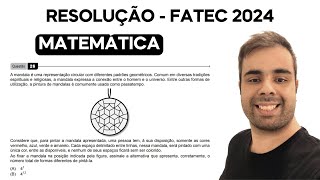 FATEC 2024 – A mandala é uma representação circular com diferentes padrões geométricos Comum em [upl. by Nesyaj]