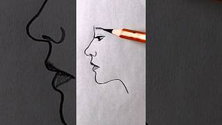 How To Draw Cute Girl Sketch  drawing idea you should try  art drawing sketch shorts [upl. by Aradnahc]