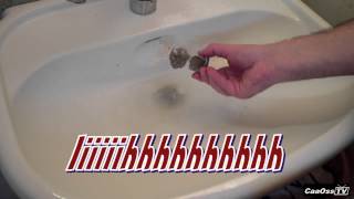 Waschbecken Verstopfung beheben in 1 Minute Abfluss verstopft Becken Dusche Badewanne Spüle [upl. by Aiuoqes]