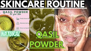 SKINCARE QASIL POWDER BENEFITSRADIANT SKIN Darkspots and Acne treatment skincare darkspots [upl. by Kcinemod]