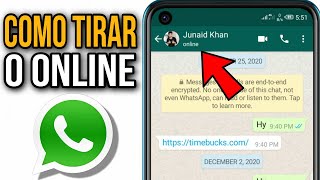 NOVIDADE COMO TIRAR O ONLINE DO WHATSAPP [upl. by Rimat750]