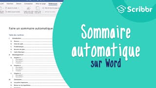 Faire un sommaire automatique sur Word en moins de 3 minutes   Scribbr 🎓 [upl. by Rebmat776]