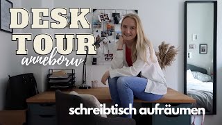 SCHREIBTISCH MAKEOVER amp DESK TOUR  Schreibtisch neu gestalten  Anne [upl. by Puiia]