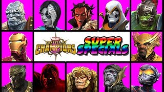 Marvel Contest of Champions All Character Specials Pt5 [upl. by Karub479]