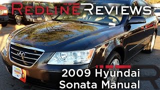 2009 Hyundai Sonata Manual Review Walkaround Exhaust Test Drive [upl. by Renick]