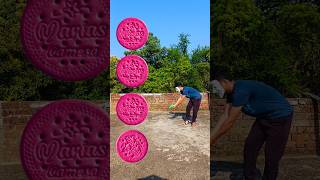 Rotating pink biscuit to ice Cream chocolate birthday cake Cadbury dairy milk vfx video shorts [upl. by Gayla]