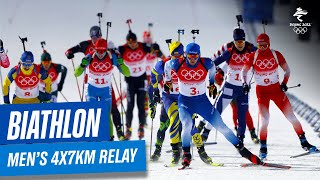 Biathlon  Mens 4x75km Relay  Full Replay  Beijing2022 [upl. by Aroon331]