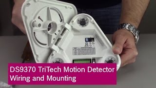 Bosch DS9370 TriTech Motion Detector Wiring and Mounting [upl. by Htaeh429]