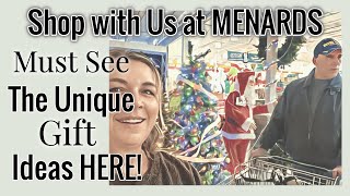 MENARDS Shop with ME  Unique amp AFFORDABLE Gift Options GALORE Shop with Me and John [upl. by Harv944]