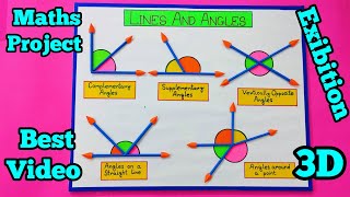 Lines and angles maths working model angles modeltypes of angles working model maths project 👍 [upl. by Shaughnessy]