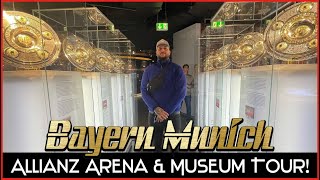 BAYERN MUNICH ALLIANZ ARENA amp MUSEUM TOUR 🇩🇪 [upl. by Sauer687]