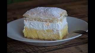 Kremšnite ili krempita bez laktoze kolač  Alpro cake lactose free recipe [upl. by Erdrich616]