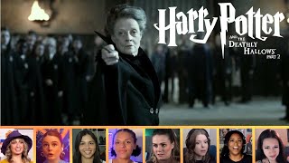 Reactors Reacting to MINERVA MCGONAGALL VS SNAPE  Harry Potter and the Deathly Hallows Pt 2 2011 [upl. by Toffey]