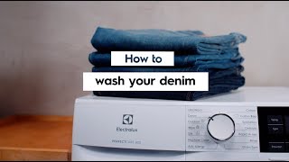 How to wash denim Electrolux Washing machines [upl. by Ylloh]