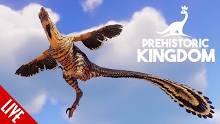 Velociraptor in Prehistoric Kingdom Building a habitat LIVE [upl. by Tnomyar]