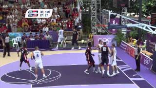 Serbia vs USA  Mens Basketball Semifinal  Singapore 2010 Youth Games [upl. by Airretnahs]