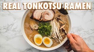 How To Make Real Tonkotsu Ramen [upl. by Suchta475]