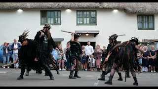 2023 06 17 Beltane Border Morris  The Black Fox at Stokeinteignhead P1040406 [upl. by Luapnhoj668]