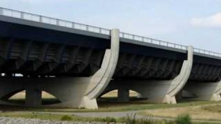 Germany The Magdeburg Water Bridge  Wasserstraßenkreuz Magdeburg [upl. by Zollie]