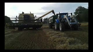 Eta de de Largoat  🌕Moisson de blé 2017 new Holland t7170 fiegl new Holland tx68🌇 [upl. by Peppard]