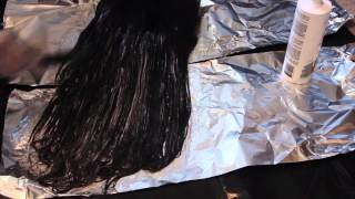 HAIR DIY Lighten Hair Extensions Using Developer WITHOUT BLEACH [upl. by Hyo]