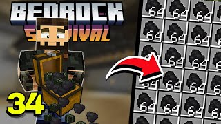 A MELHOR FARM de CARVÃO 100 AUTOMÁTICA no MINECRAFT BEDROCK 121 [upl. by Munn]