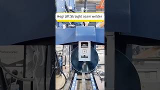 Hogi straight seam laser welding machine for metal cylinder duct tank seamweldingmachine welder [upl. by Yendor]