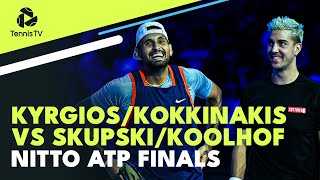 KyrgiosKokkinakis Take On KoolhofSkupski  Nitto ATP Finals 2022 Doubles Highlights [upl. by Phene]