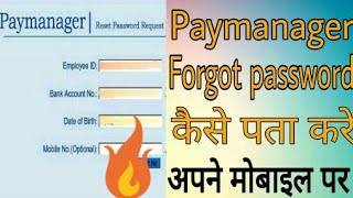 Paymanager password Reset  How to reset my paymanager forgot password [upl. by Nedarb]