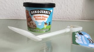 Ben amp Jerry s Brown Sugar Blondie Unboxing Hands On Review  Deutsch [upl. by Gall940]