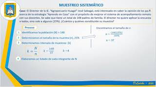 MUESTREO SISTEMÁTICO por DLuicho [upl. by Boothman875]