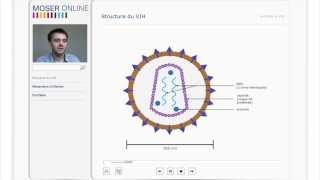 Structure du VIH  cours de biologie  MATU ONLINE [upl. by Lemkul]