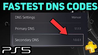 PS5 FASTEST DNS CODES 2024 [upl. by Wiese]