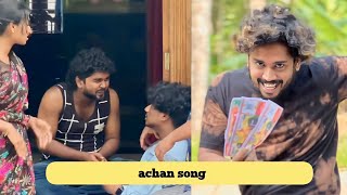 Achan song 😁  Visual machaan  comedy song [upl. by Elkcim]