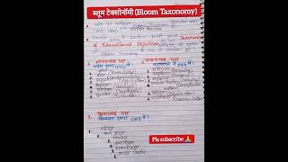 Blooms Taxonomy  ब्लूम के शैक्षिक उद्देश्यों का वर्गीकरण ॥ CTET UPTET REET STET HTET [upl. by Hgeilhsa91]